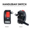 12V Right Motorcycle Switches 7/8" 22mm Handlebar Mount Headlight Fog
