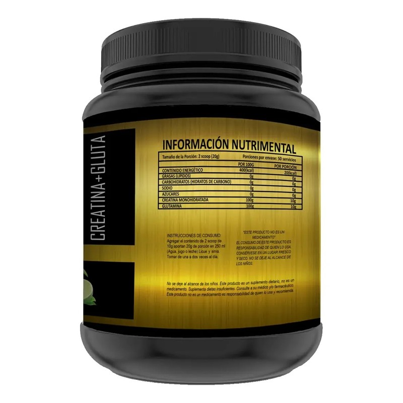 Creatina Glutamina Suplemento Golds Protein 1kg 50serv