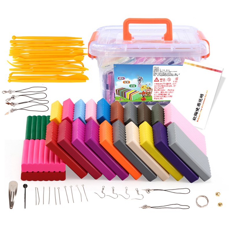 Kids Modeling Clay Vibrant 24 Colors Safe Soft Strong Plasticity