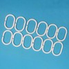 12 Shower bathroom curtain 12 hook ring set