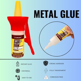 FIXWANT 180℃ High-Temperature Resistant Metal Mutual Bonding Copper Aluminum Alloy Zinc Alloy Electroplated Gold Iron Super Glue 20ML (2)