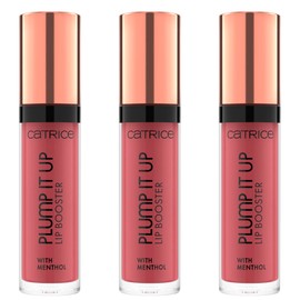 Catrice Plump It Up Lip Booster, No. 120, Red, Volumising, Cooling, Enlargeing, Glossy, Vegan, No Preservatives, No Parabens, No Microplastic Particles, Pack of 3 (3 x 3.5 ml)