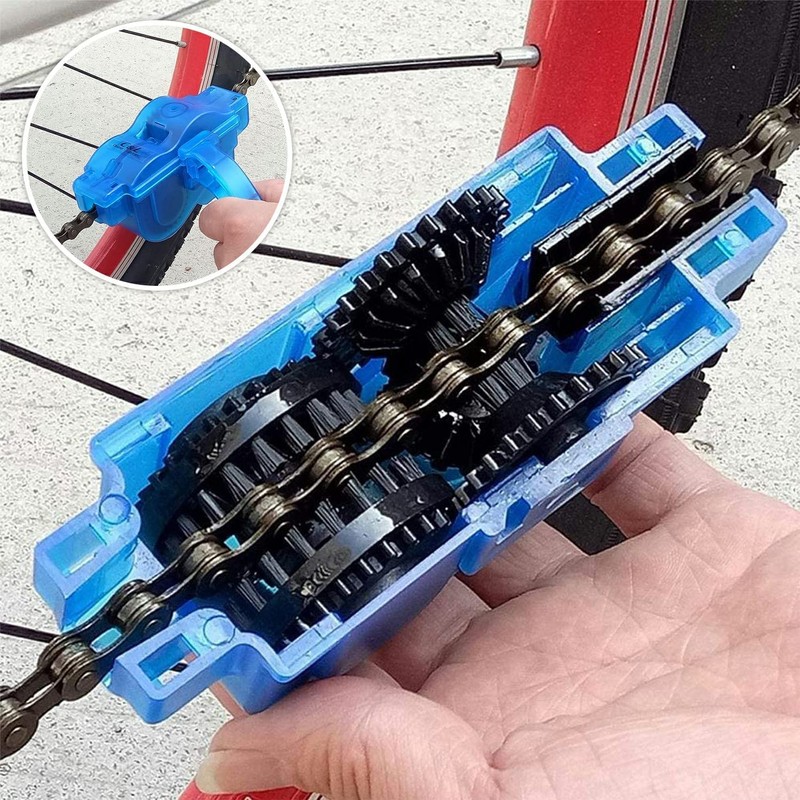 Kettion Kit de Limpieza de Cadena de Bicicleta, 4 Cepillos