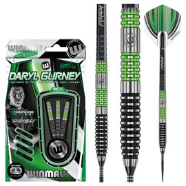 WINMAU Daryl Gurney Darts - Steel Tip Tungsten - Super Chin - Special Edition (24)