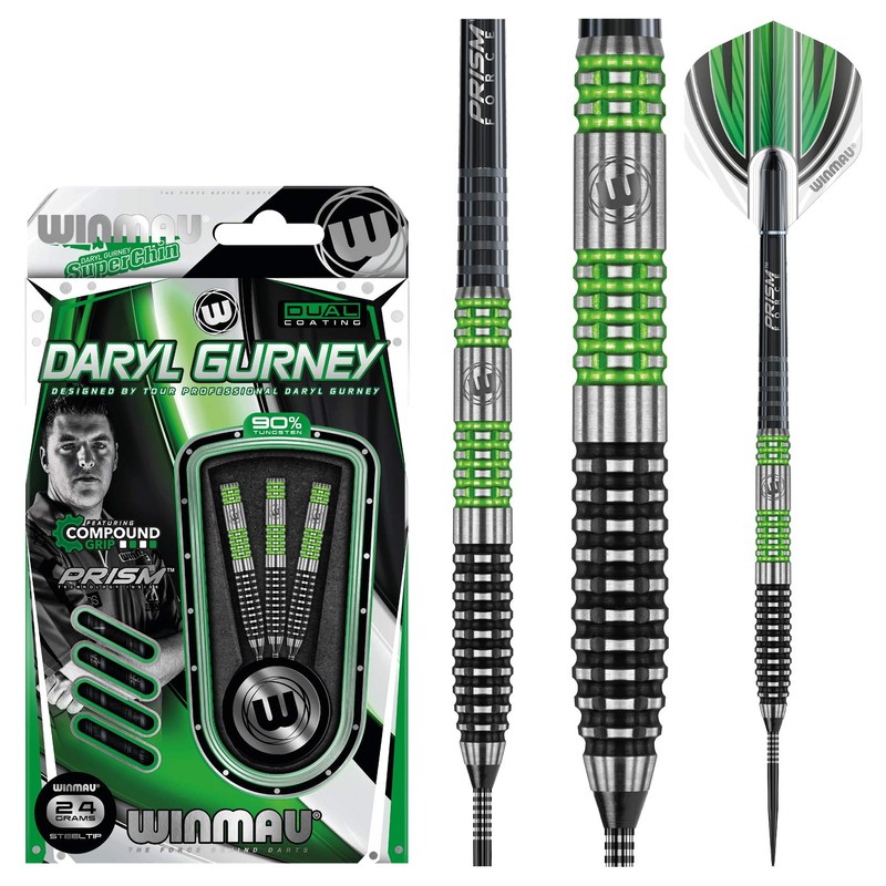 WINMAU Daryl Gurney Darts - Steel Tip Tungsten - Super