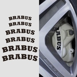 SPIRIT BEAST Brabus Caliper Sticker Brake Caliper Cover Brake Caliper Sticker Waterproof High Temperature Cool Black