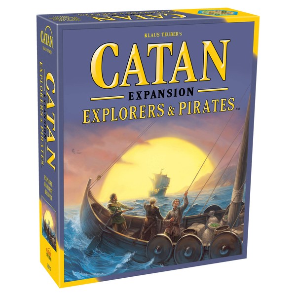 CATAN Explorers and Pirates Board Game Expansion | Board Game for Adults and Family | Adventure Board Game | Ages 12+ | for 3 to 4 Players | Average Playtime 90 Minutes | Made by Catan Studio