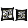 Sarcastic Genealogy DNA Test Genetics Biologist Sarcasm Throw Pillow