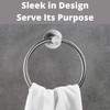 Stainless Steel Towel Holder, Bathroom Towel Ring, Wall Mount Hanging