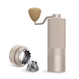 MAVO Wizard Manual Coffee Grinder, Burr Coffee Grinder - Capacity 20g with CNC Stainless Steel Hexagonal Conical Burr - Perfect for Espresso, Moka Pot - Hand Grinder Gift - Home and Camping