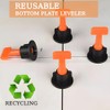 Tile Leveling System Kit,300pcs Reusable 1/16" Tile Leveler Spacers+1500pcs Cross-shaped
