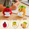 HHXUUAN Cute Emotional Support Gifts 2Pieces, Funny Pineapple Tomato Positive