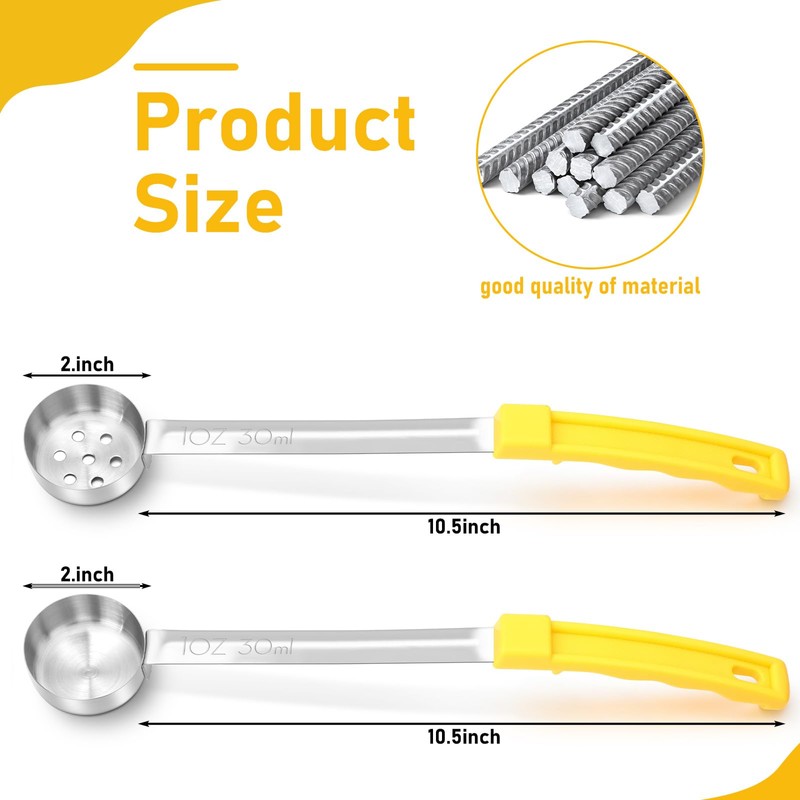 Teenyyou 8 Pcs Portion Control Serving Spoons Portion Scoops Cups