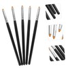 OATIPHO 6Pcs Portable Eyebrow Lash Brushes Handle Applicators for Precise