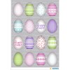 Herma Happy Easter Sticker, Paper, Colourful eggs 16 x 9