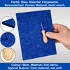 Craft Prickling Needle and Felt, Blue, 20 x 15 x