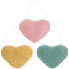 Esponja Facial de Corazón para Limpieza Profunda Exfoliante, 3 Piezas