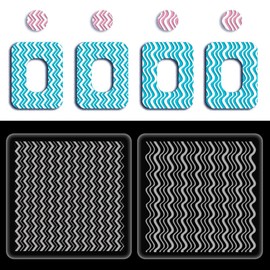 beinkmake 2Pcs Stripe Polymer Clay Texture Sheets Texture Mat Pottery Tools Reusable Pad for Earrings Jewelry Making DIY Crafts