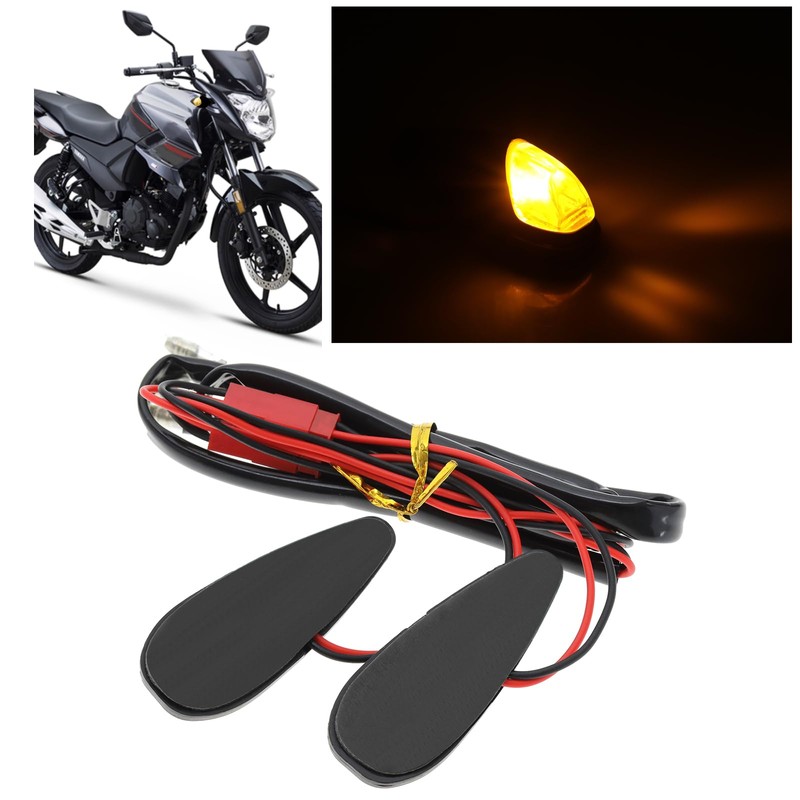 eMagTech 2X Adhesive Motorcycle Turn Lights LED Motorcycle Flush Mount