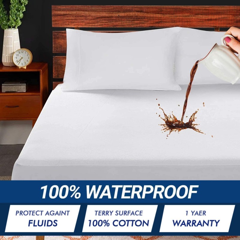 Family Bedding Double Waterproof Mattress Protector | Terry Towel Deep