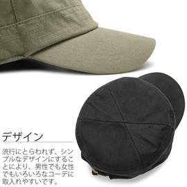 Zaction Unisex Hat, Hand Wash, Herringbone Cotton Work Cap, Black