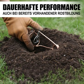 com-four 3 x Bavarian Vole Traps Made of Copper-Plated Steel Wire, Approx. 15.5 x 8 x 5.5 cm (Pack of 03 - Bavarian Shape)