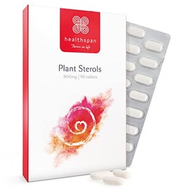 Healthspan Plant Sterols 800mg (90 Tablets) | Maintain & Lower Cholesterol Levels | Blocks Absorpton of Dietary Cholesterol | Reduce The Risk of Coronary Heart Disease | Low in Calories | Vegan