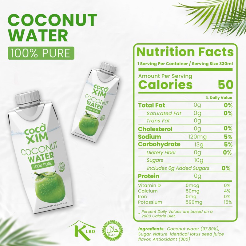 COCOXIM Ready to Drink Pure Coconut Water - 11 oz