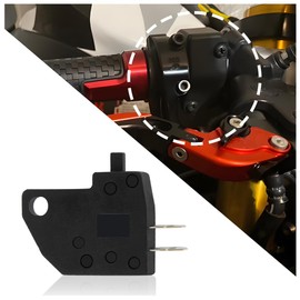 2Pin Right Brake Light Switch,OEM#57460-17C00 21070-1170 Motorcycle Brake Switch Keeps Brake Lights Operating,Brake Light Switch Replacement Compatible with Honda Yamaha (1PCS)