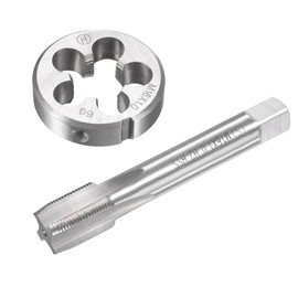 Unifizz M16 x 1mm Metric Tap and Die Set, Machine Thread Screw Tap with Round Threading Die, Tap & Die Kit for Nut Screw Bolt Thread Repair