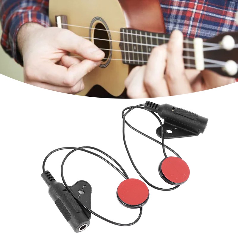 Piezo Contact Microphone Pickup EQ Electric Guitar Parts for Violin