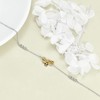 YAFEINI Bee Anklet for Women Sterling Silver Honeycomb Bee Anklet