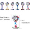 Boolavard Nurses Fashion Coloured Patterned Silicon Rubber Fob Watches -