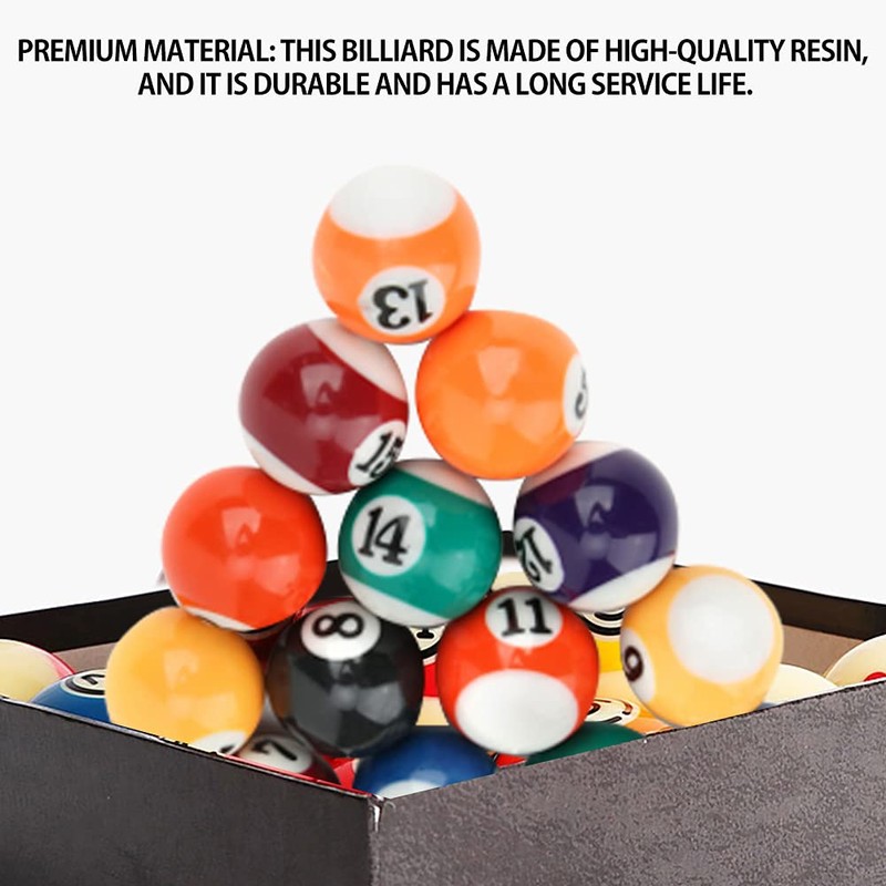 16 Piezas 32 mm Bolas de Billar, Respetuoso del Medio
