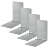 ALCO-Albert Bookends Metal Grey Pack of 4