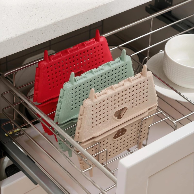 DOPMEP Collapsible Kitchen Strainer Colander Foldable Drain Basket