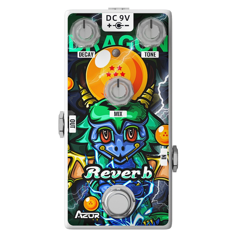 AZOR Reverb Guitar Pedal Digital Effect Dragon Pure Reverb Effect