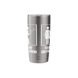 Your Girlfriend My Girlfriend French Hornist Fun French Horn Stainless Steel Insulated Tumbler
