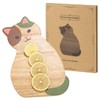 laboos Home Small Cutting Board, Cute small cat-shaped cutting board