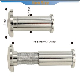 TB-SENROCA 2-PCS 180-degree Door Peephole Viewer for 1-1/2" to 2-1/4" Doors with 14mm (9/16") Tungsten Carbide Wood Bit,Bright Chrome,Enhance Security and Convenience with Wide Angle Viewing