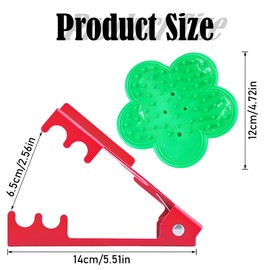2 PCS Rose Thorn Trimmer Professional Rose Stripper Metal Thorn Remover Tool with Thick Plastic Flower Stem Leaf Stripper for Garden Floristry Roses and Leaf Removal