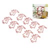 100pcs Santa Paper Clips Slip Resistance Cartoon Cute Lightweight Paperclips