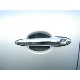 Flat Black Universal Auto Accessory Car Door Handle Scratch Cover Guards Protector Fits Buick (4pk)