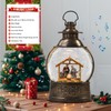 Christmas Snow Globes with Nativity Scene, Musical Lighted Water Lantern