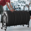 Neorexon Rolling Tire Rack 43.5" x 13" x 37.4", 2