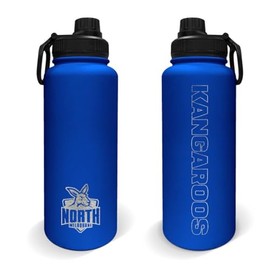North Melbourne Kangaroos AFL Footy Stainless Steel 960ml Drink Bottle