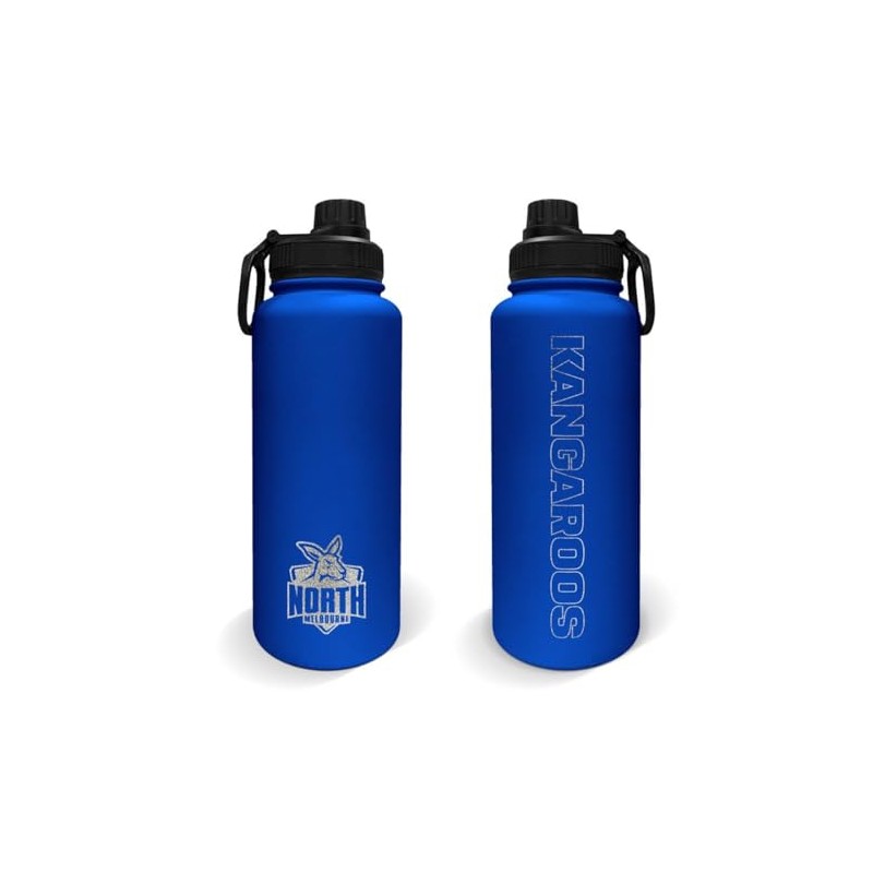 North Melbourne Kangaroos AFL Footy Stainless Steel 960ml Drink Bottle