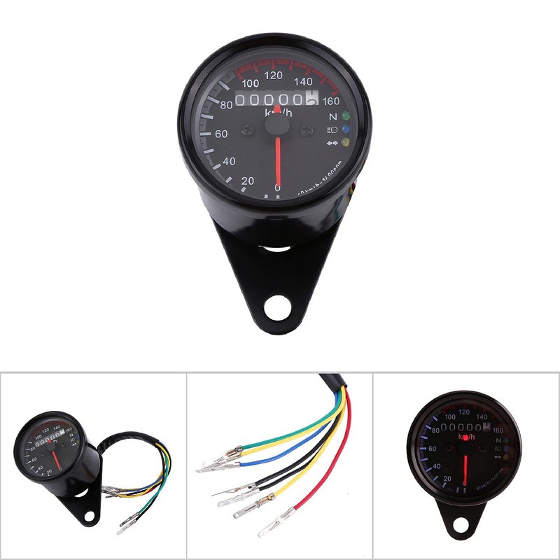 Keenso - Velocímetro odómetro led KMH de 12 V, para