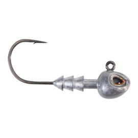 Berkley Fusion19 Hybrid Jighead, Unpainted, Size 2/0 Hook, 1/4 oz, Sticky Sharp Hook Point, Conical Bait-Keeper, High-Def Details and Realistic 3D Eye