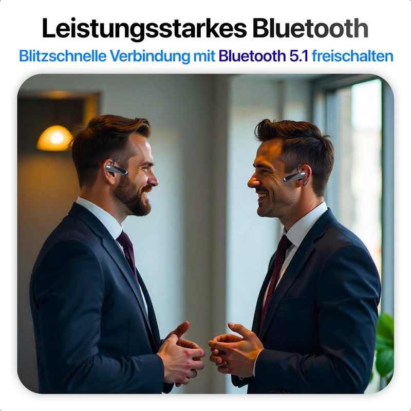 URGOODS Bluetooth Headset - Wireless Hands-Free Phone - Hands-Free Bluetooth